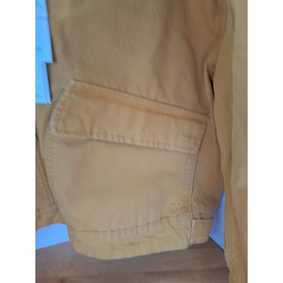 Timberland Strafford Washed Canvas XL Jacket in the wheat color